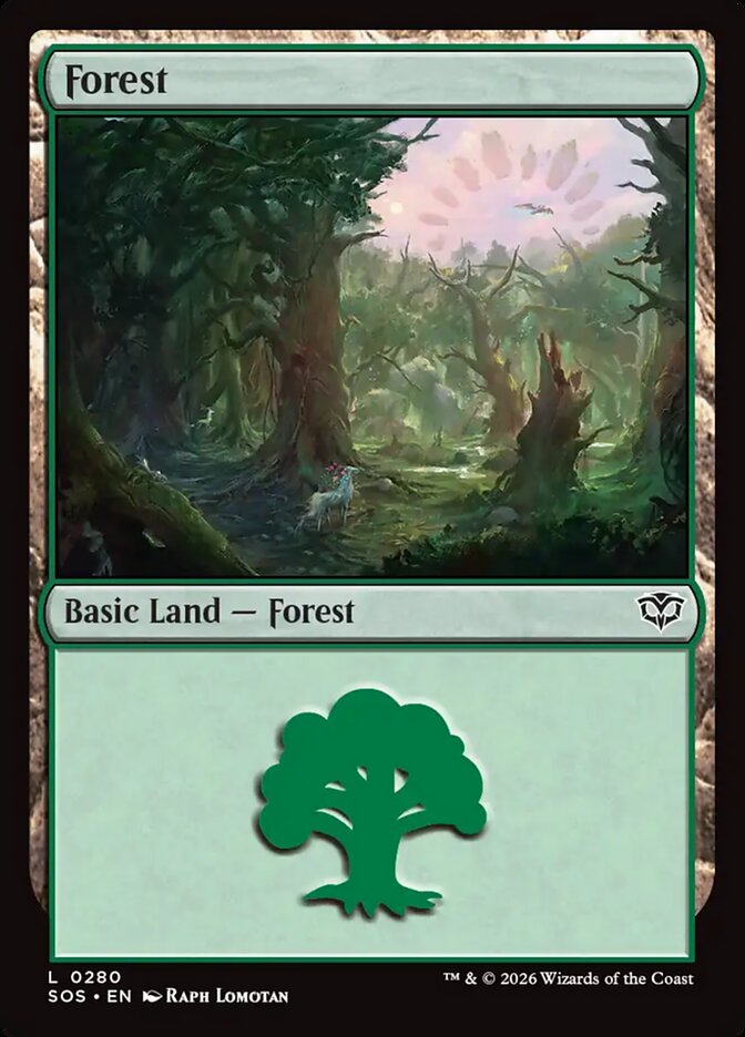 Forest – Secrets of Strixhaven [SOS] – English – #280