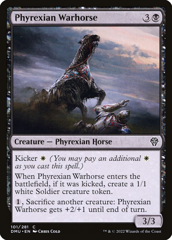 Phyrexian Warhorse – Dominaria United [DMU] – D – #101