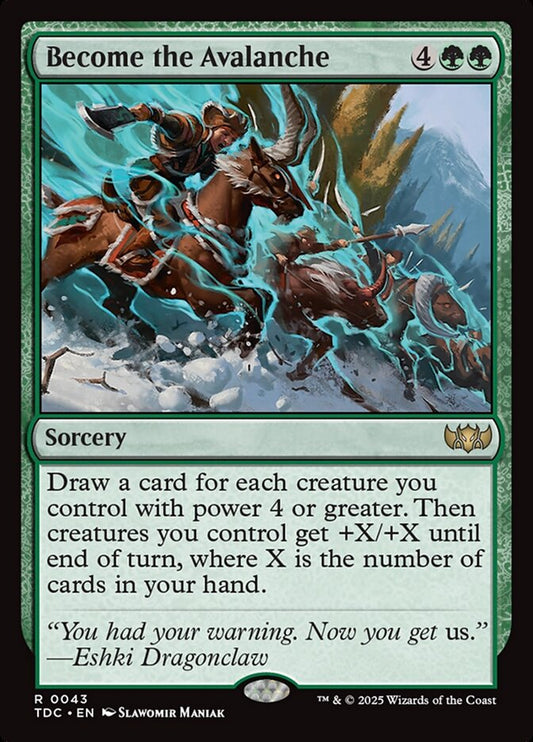 Become the Avalanche – Tarkir: Dragonstorm Commander [TDC] – English – #43