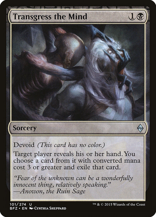 Transgress the Mind – Battle for Zendikar [BFZ] – English – #101