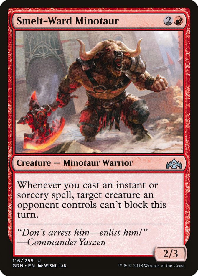Smelt-Ward Minotaur – Guilds of Ravnica [GRN] – D – #116
