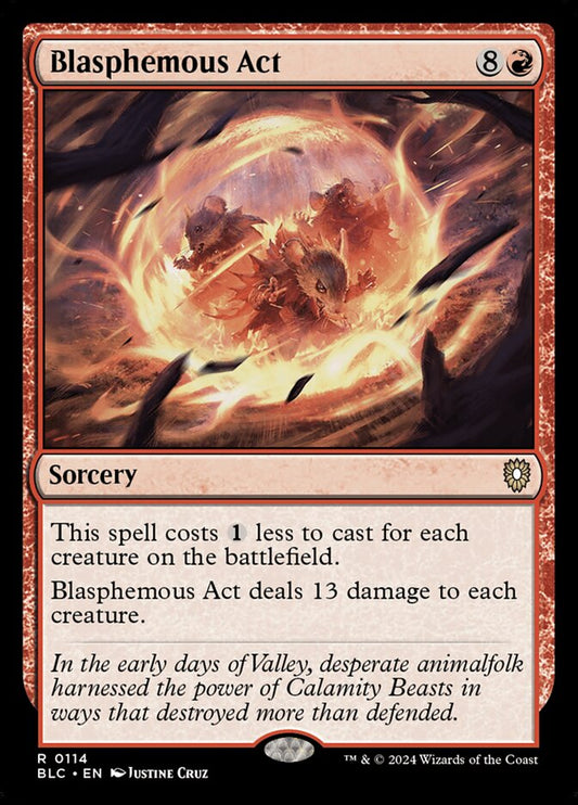 Blasphemous Act – Bloomburrow Commander [BLC] – English – #114