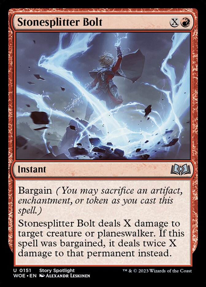 Stonesplitter Bolt – Wilds of Eldraine [WOE] – English – #151