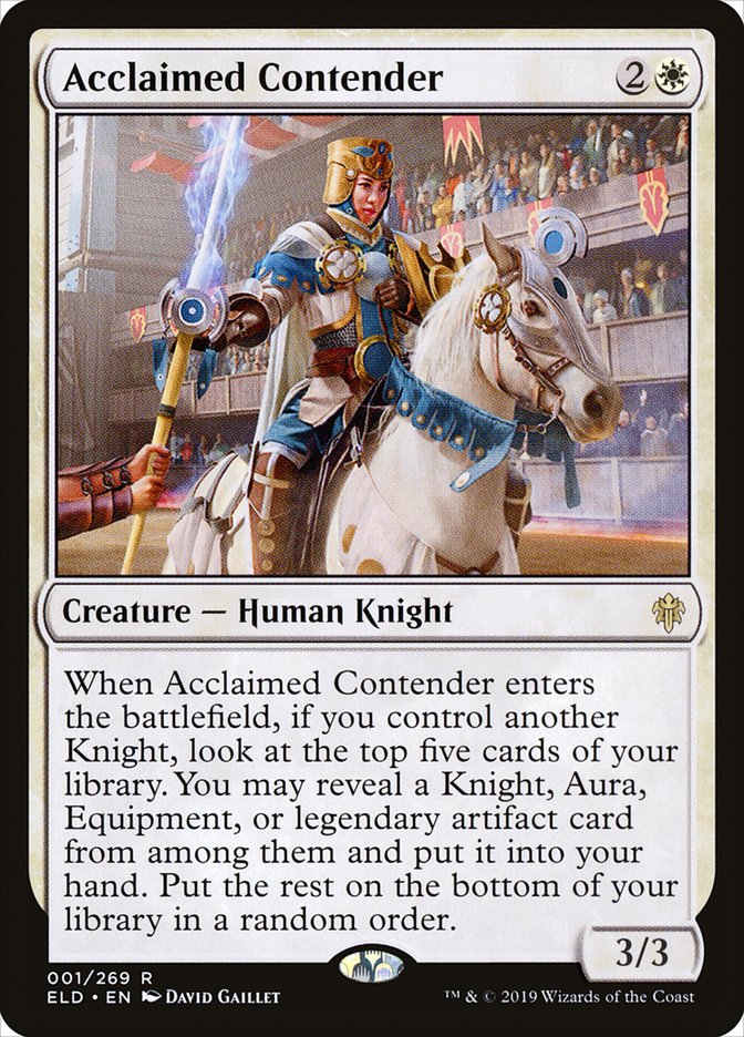 Acclaimed Contender – Throne of Eldraine [ELD] – English – #1