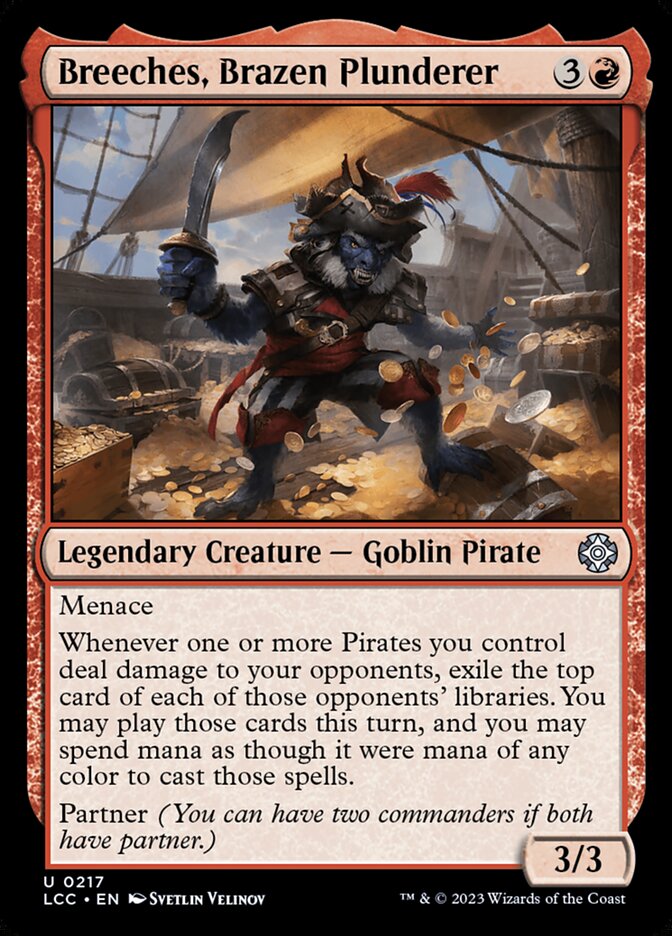 Breeches, Brazen Plunderer – The Lost Caverns of Ixalan Commander [LCC] – English – #217