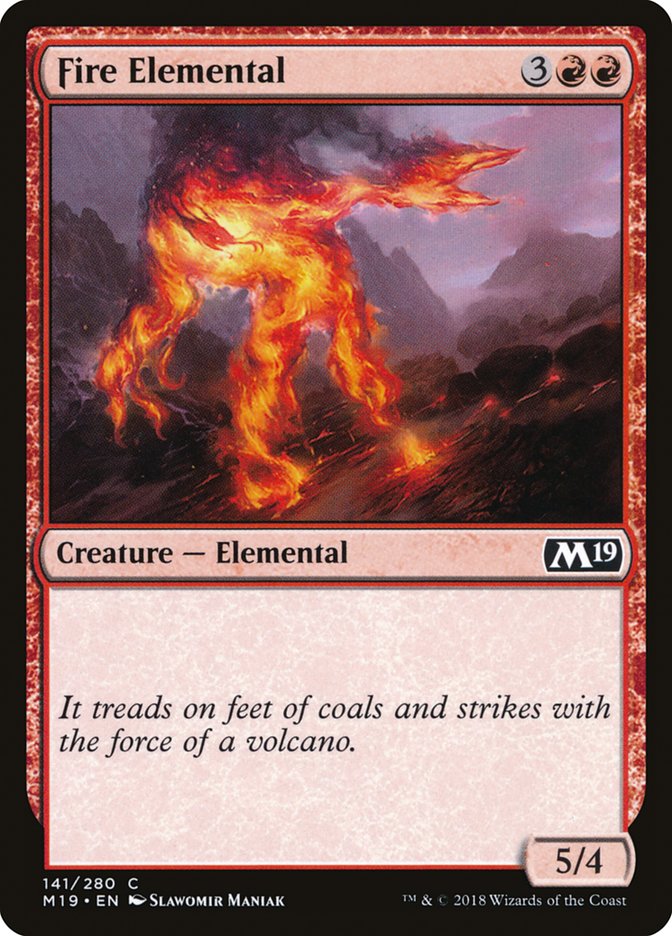 Fire Elemental – Core Set 2019 [M19] – D – #141