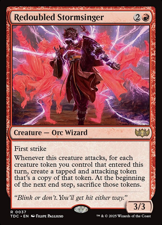 Redoubled Stormsinger – Tarkir: Dragonstorm Commander [TDC] – English – #37