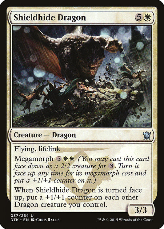 Shieldhide Dragon – Dragons of Tarkir [DTK] – English – #37