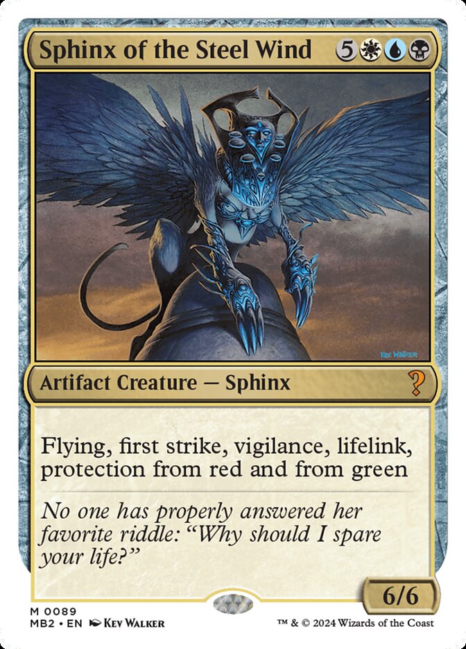 Sphinx of the Steel Wind – Mystery Booster 2 [MB2] – English – #89