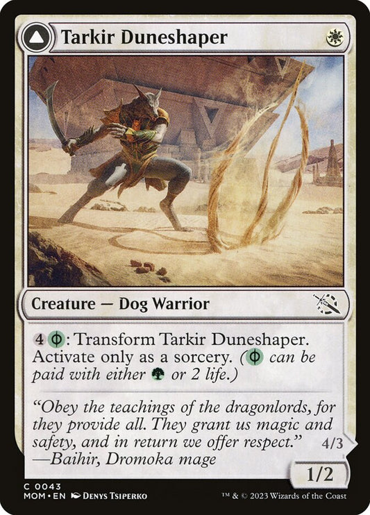 Tarkir Duneshaper // Burnished Dunestomper – March of the Machine [MOM] – English – #43