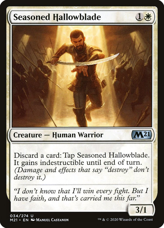 Seasoned Hallowblade – Core Set 2021 [M21] – D – #34