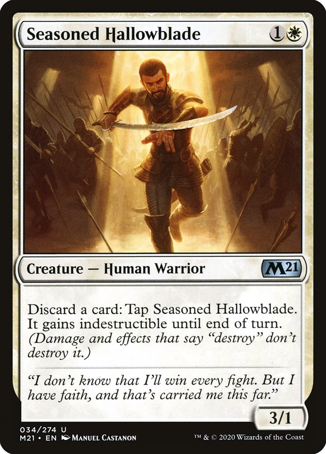 Seasoned Hallowblade – Core Set 2021 [M21] – English – #34