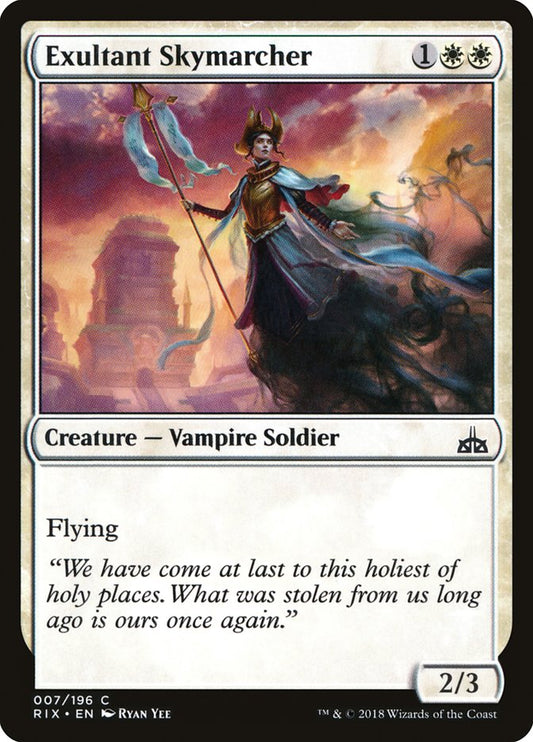 Exultant Skymarcher – Rivals of Ixalan [RIX] – D – #7