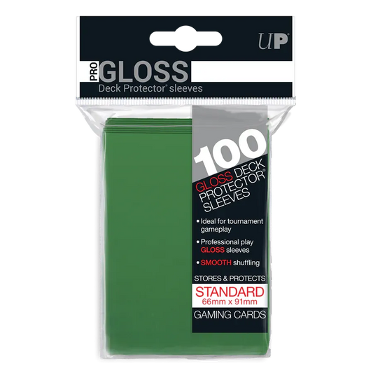 Gloss Sleeves (100er Packung) - Grün - Ultra Pro