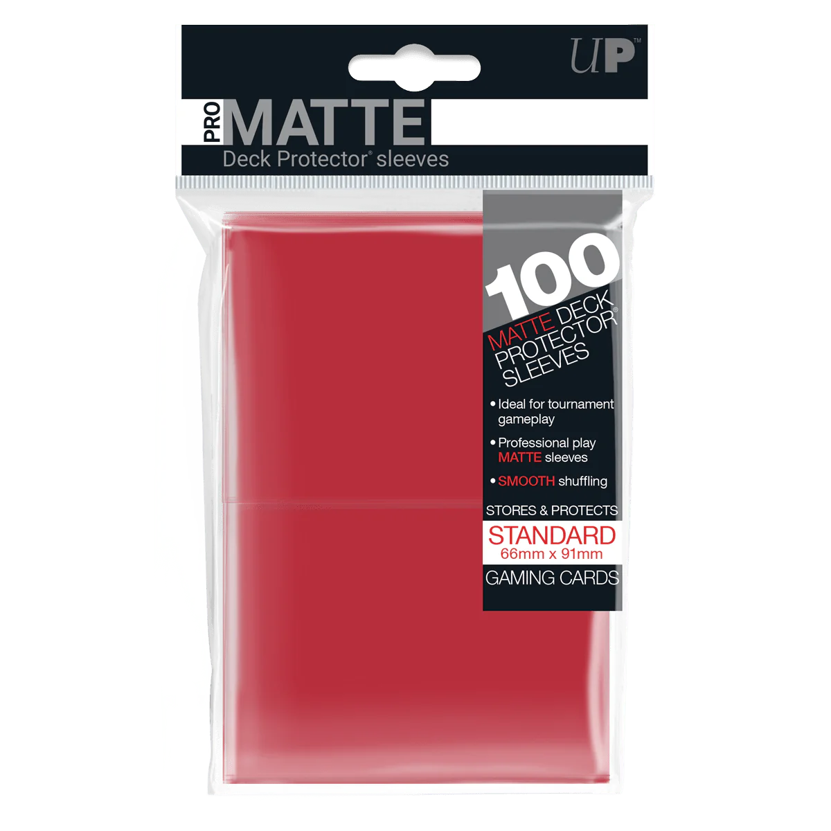 Matte Sleeves (100er Packung) - Rot - Ultra Pro