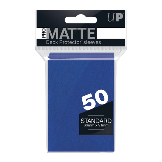 Matte Sleeves (50er Packung) - Blau - Ultra Pro