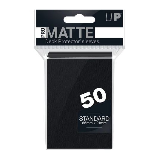 Matte Sleeves (50er Packung) - Schwarz - Ultra Pro