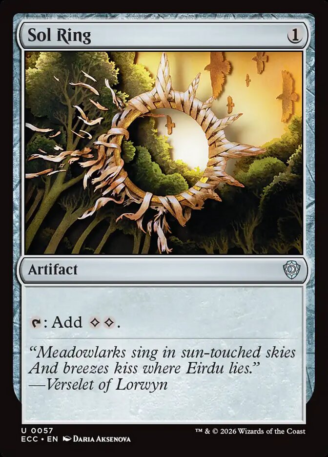 Sol Ring – Lorwyn Eclipsed Commander [ECC] – English – #57