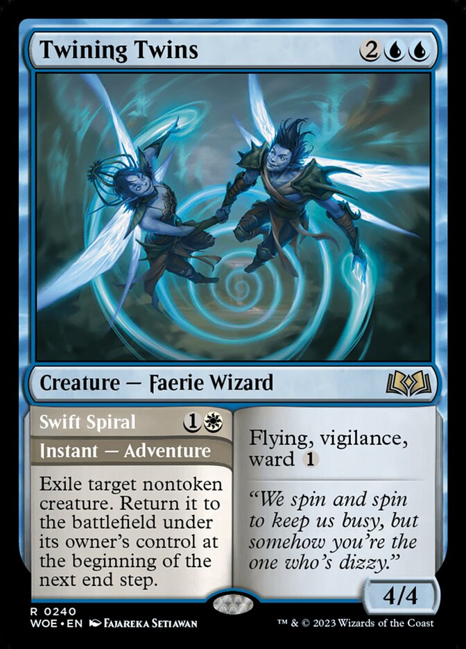 Twining Twins // Swift Spiral – Wilds of Eldraine [WOE] – English – #240