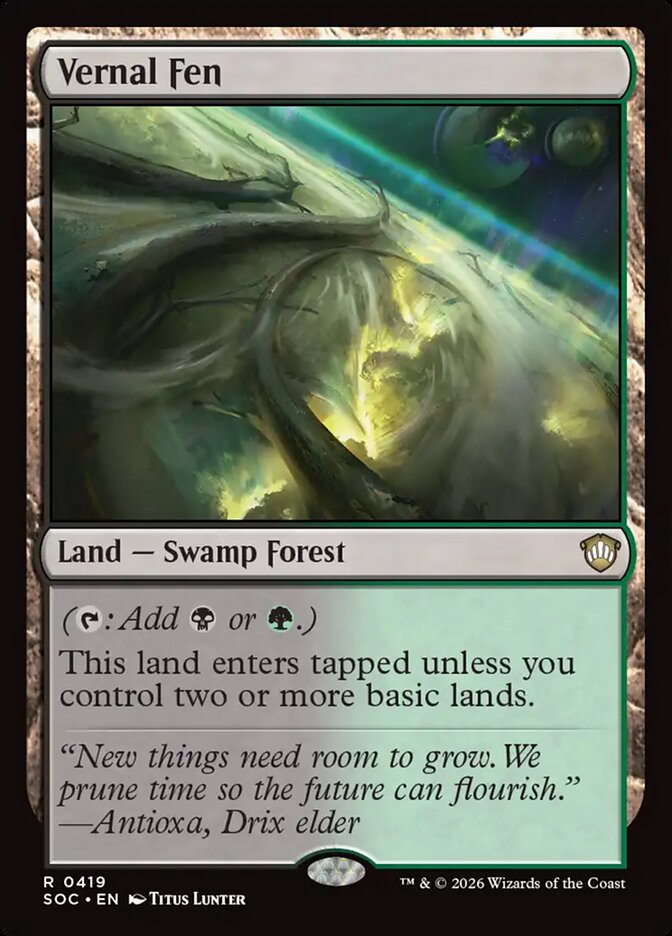 Vernal Fen – Secrets of Strixhaven Commander [SOC] – English – #419