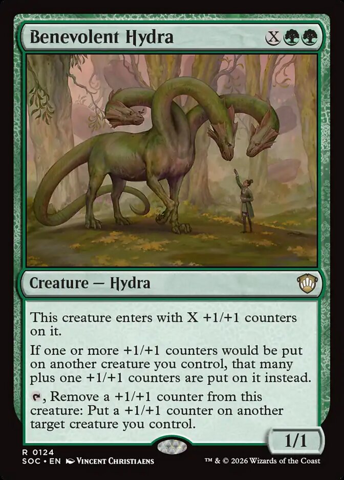 Benevolent Hydra – Secrets of Strixhaven Commander [SOC] – English – #124