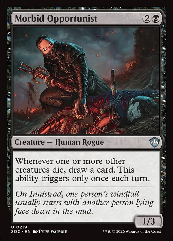 Morbid Opportunist – Secrets of Strixhaven Commander [SOC] – English – #219