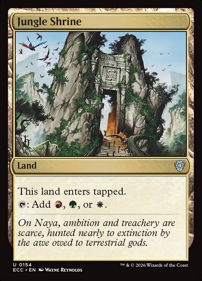 Jungle Shrine – Lorwyn Eclipsed Commander [ECC] – English – #154