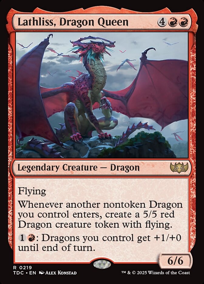 Lathliss, Dragon Queen – Tarkir: Dragonstorm Commander [TDC] – English – #219