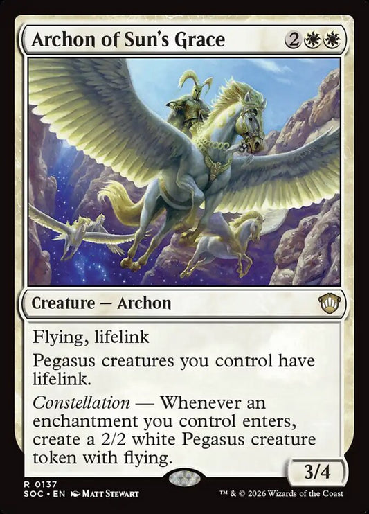 Archon of Sun's Grace – Secrets of Strixhaven Commander [SOC] – English – #137