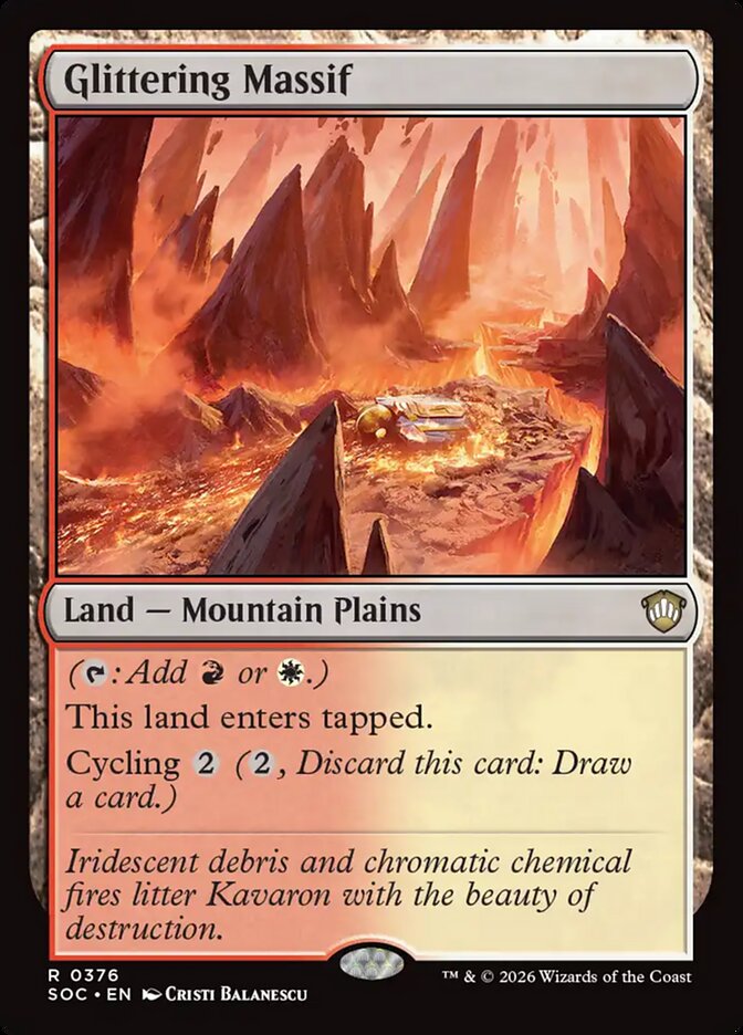 Glittering Massif – Secrets of Strixhaven Commander [SOC] – English – #376