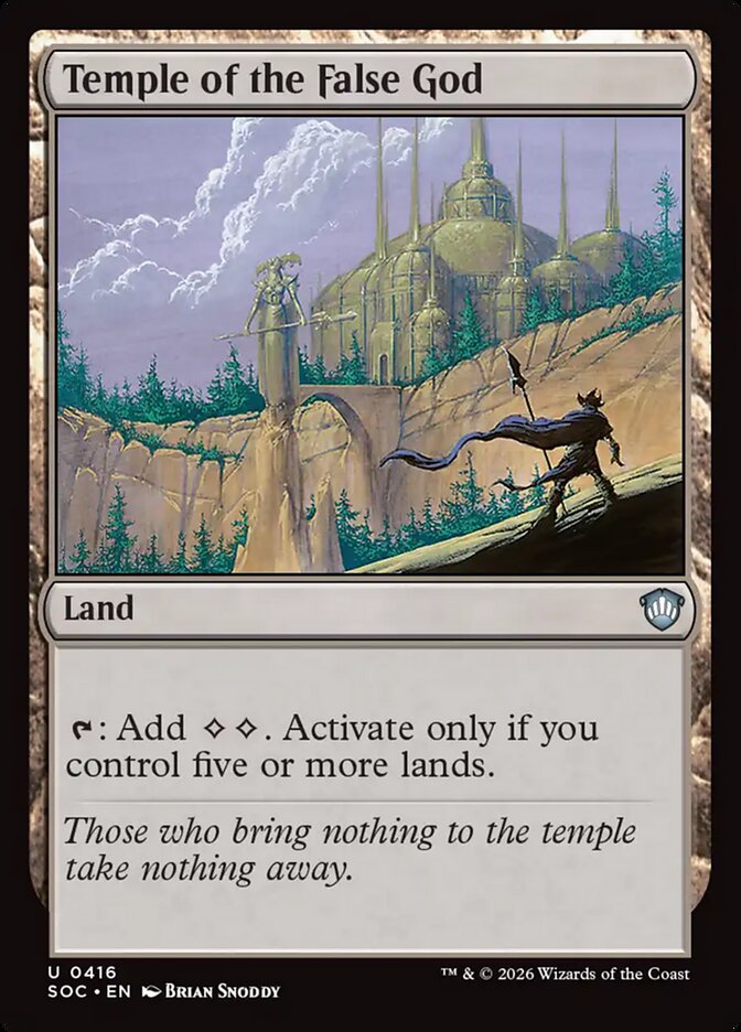 Temple of the False God – Secrets of Strixhaven Commander [SOC] – English – #416