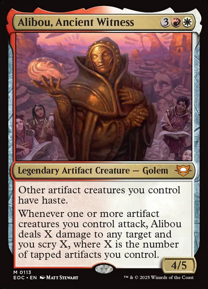 Alibou, Ancient Witness – Edge of Eternities Commander [EOC] – English – #113