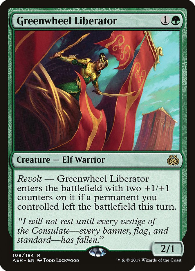 Greenwheel Liberator – Aether Revolt [AER] – English – #108