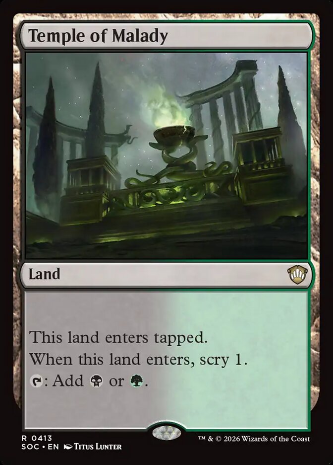 Temple of Malady – Secrets of Strixhaven Commander [SOC] – English – #413