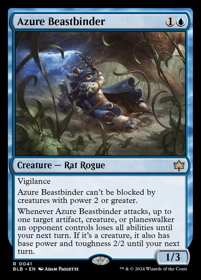 Azure Beastbinder – Bloomburrow [BLB] – English – #41
