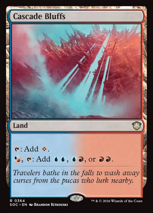 Cascade Bluffs – Secrets of Strixhaven Commander [SOC] – English – #364