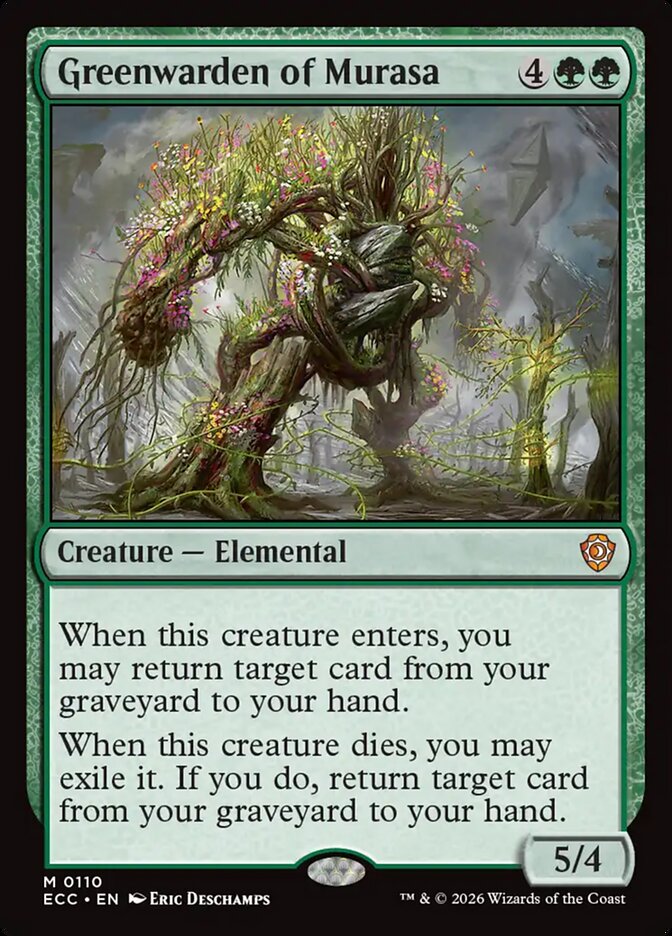 Greenwarden of Murasa – Lorwyn Eclipsed Commander [ECC] – English – #110