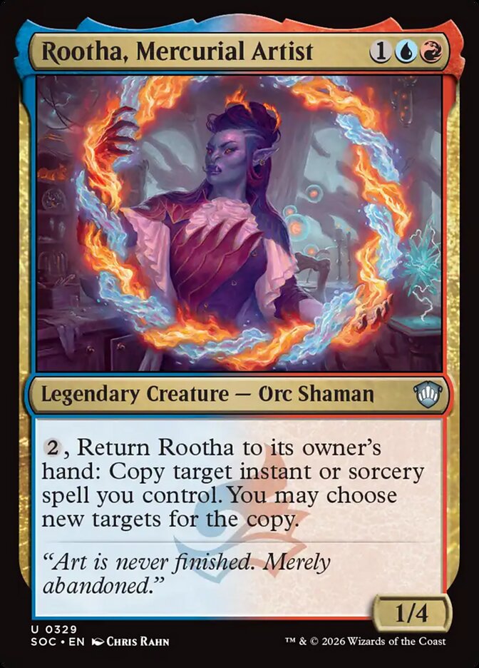 Rootha, Mercurial Artist – Secrets of Strixhaven Commander [SOC] – English – #329
