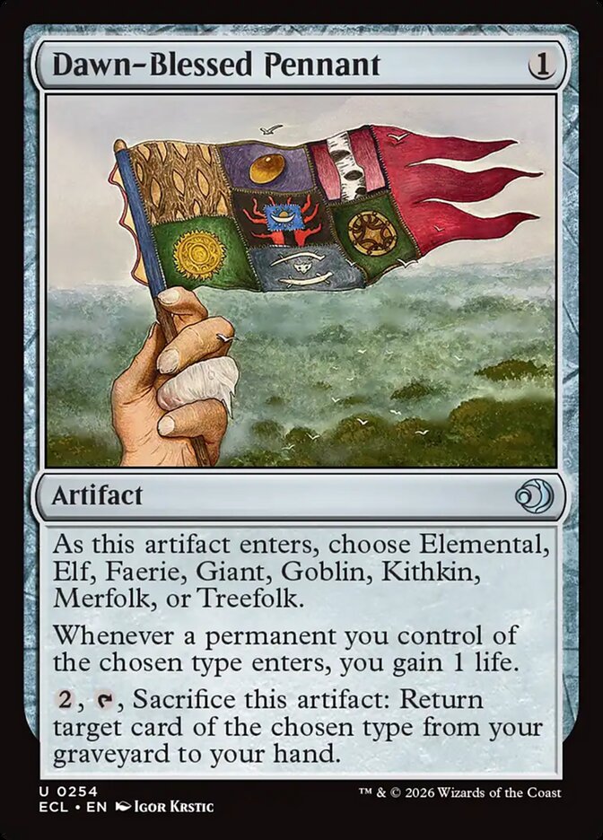 Dawn-Blessed Pennant – Lorwyn Eclipsed [ECL] – English – #254