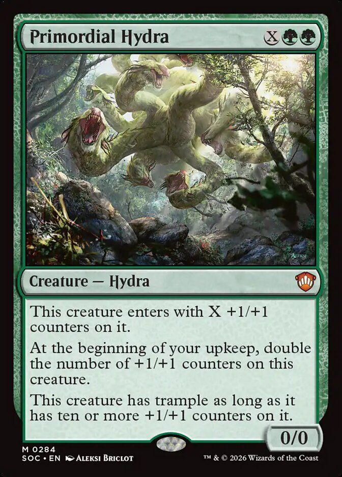 Primordial Hydra – Secrets of Strixhaven Commander [SOC] – English – #284