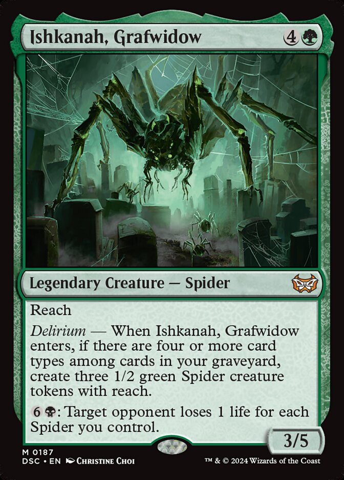 Ishkanah, Grafwidow – Duskmourn: House of Horror Commander [DSC] – English – #187