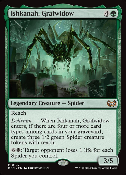 Ishkanah, Grafwidow – Duskmourn: House of Horror Commander [DSC] – English – #187