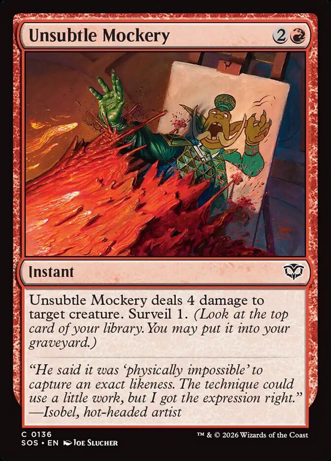 Unsubtle Mockery – Secrets of Strixhaven [SOS] – English – #136