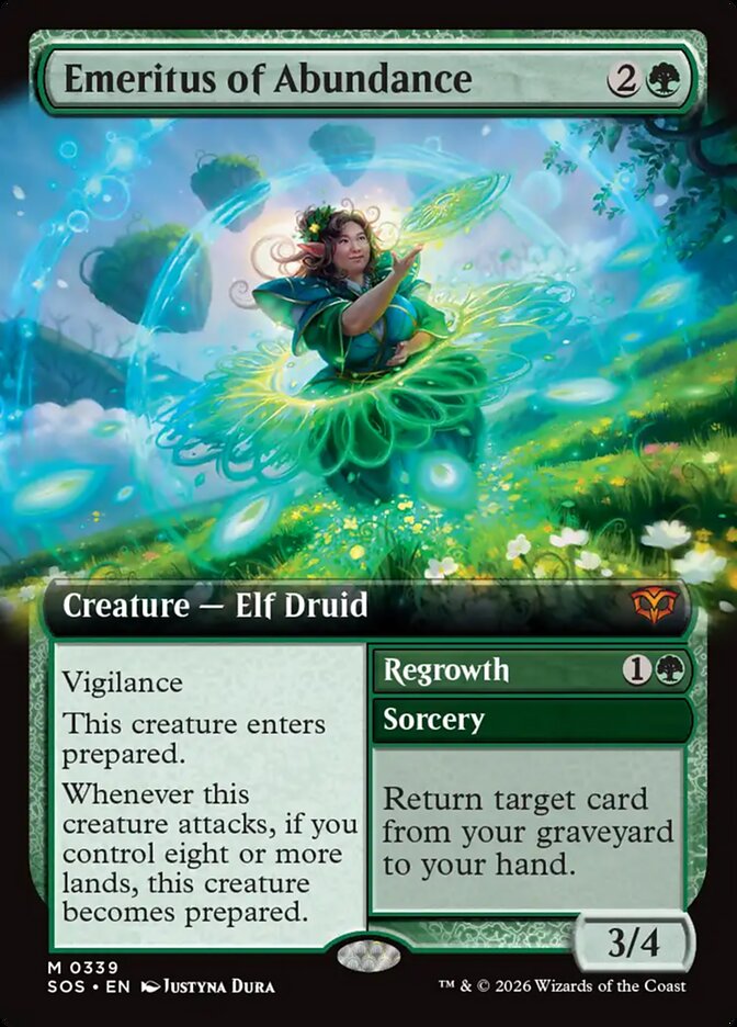 Emeritus of Abundance // Regrowth – Secrets of Strixhaven [SOS] – English – #339