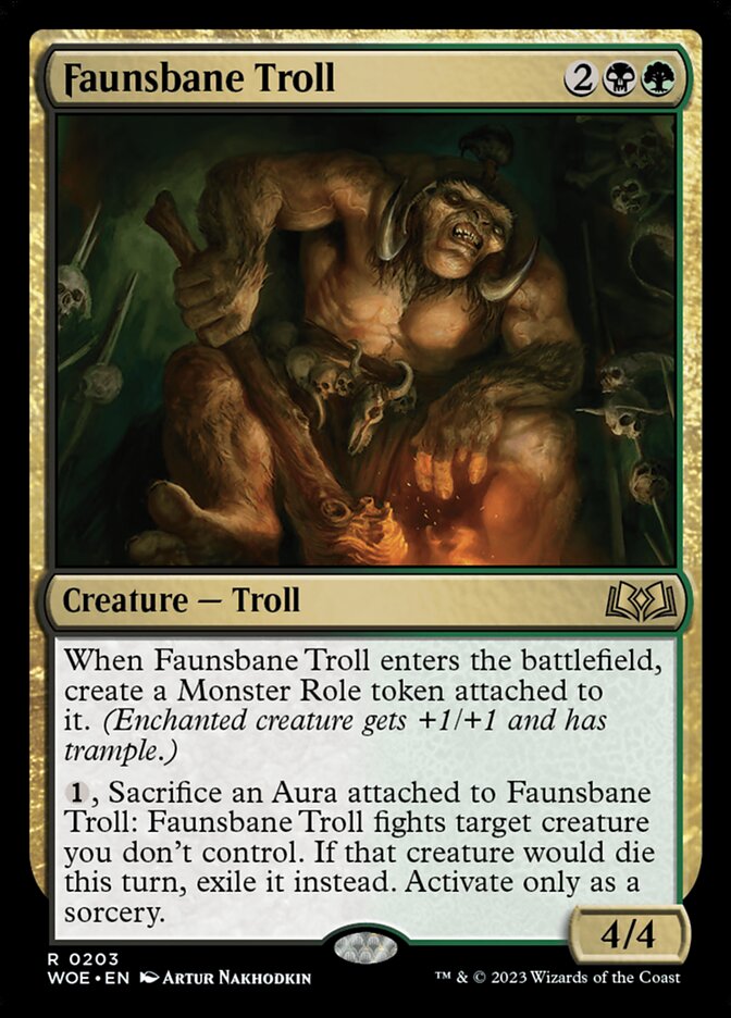 Faunsbane Troll – Wilds of Eldraine [WOE] – English – #203