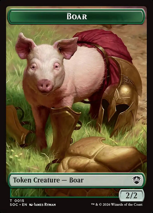 Boar – Secrets of Strixhaven Commander Tokens [TSOC] – English – #15