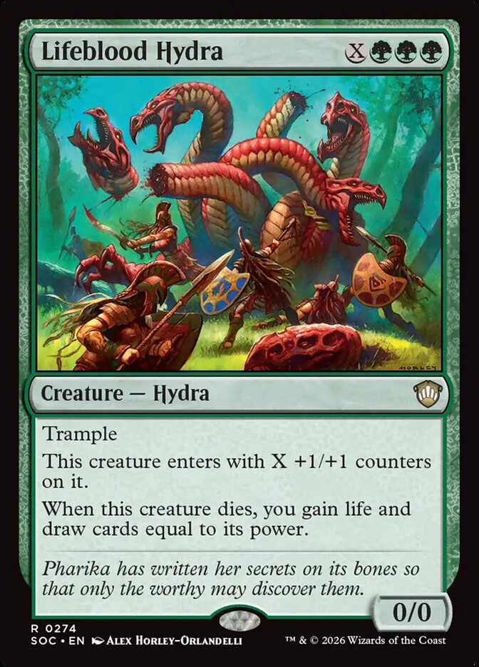 Lifeblood Hydra – Secrets of Strixhaven Commander [SOC] – English – #274