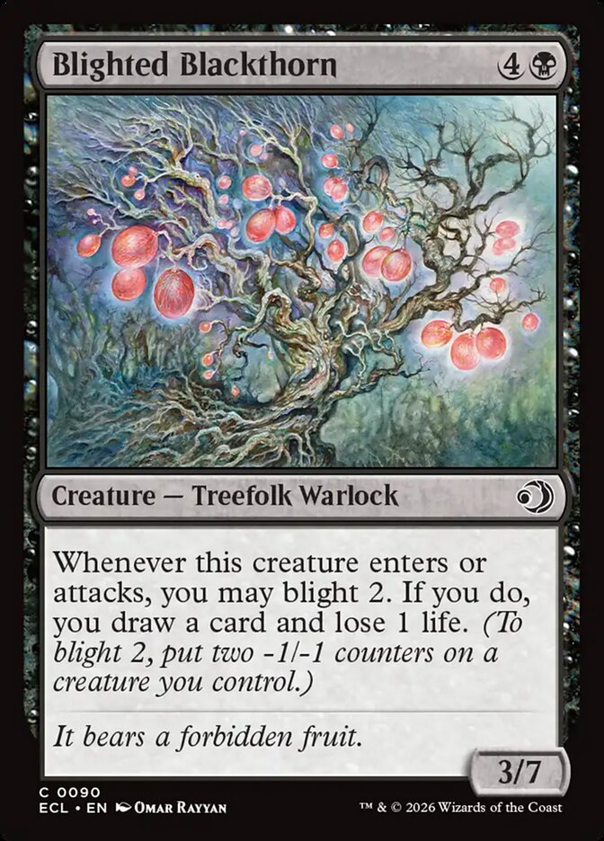 Blighted Blackthorn – Lorwyn Eclipsed [ECL] – English – #90
