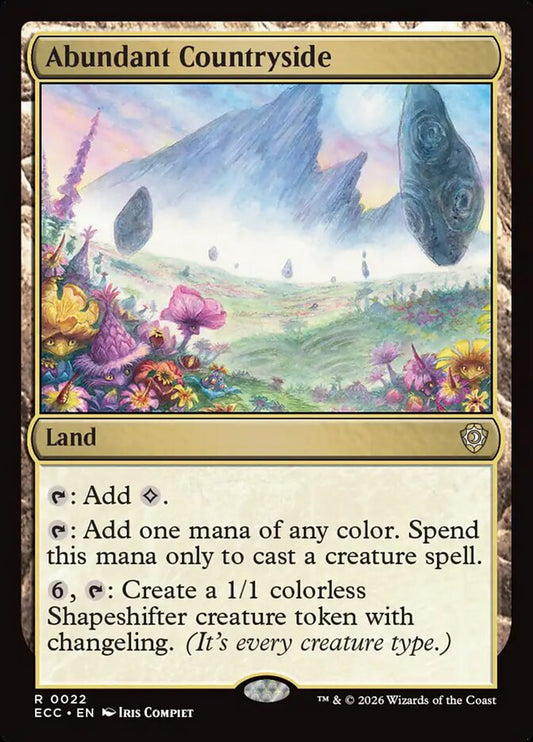 Abundant Countryside – Lorwyn Eclipsed Commander [ECC] – English – #22