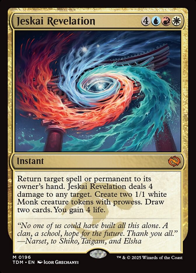 Jeskai Revelation – Tarkir: Dragonstorm [TDM] – English – #196